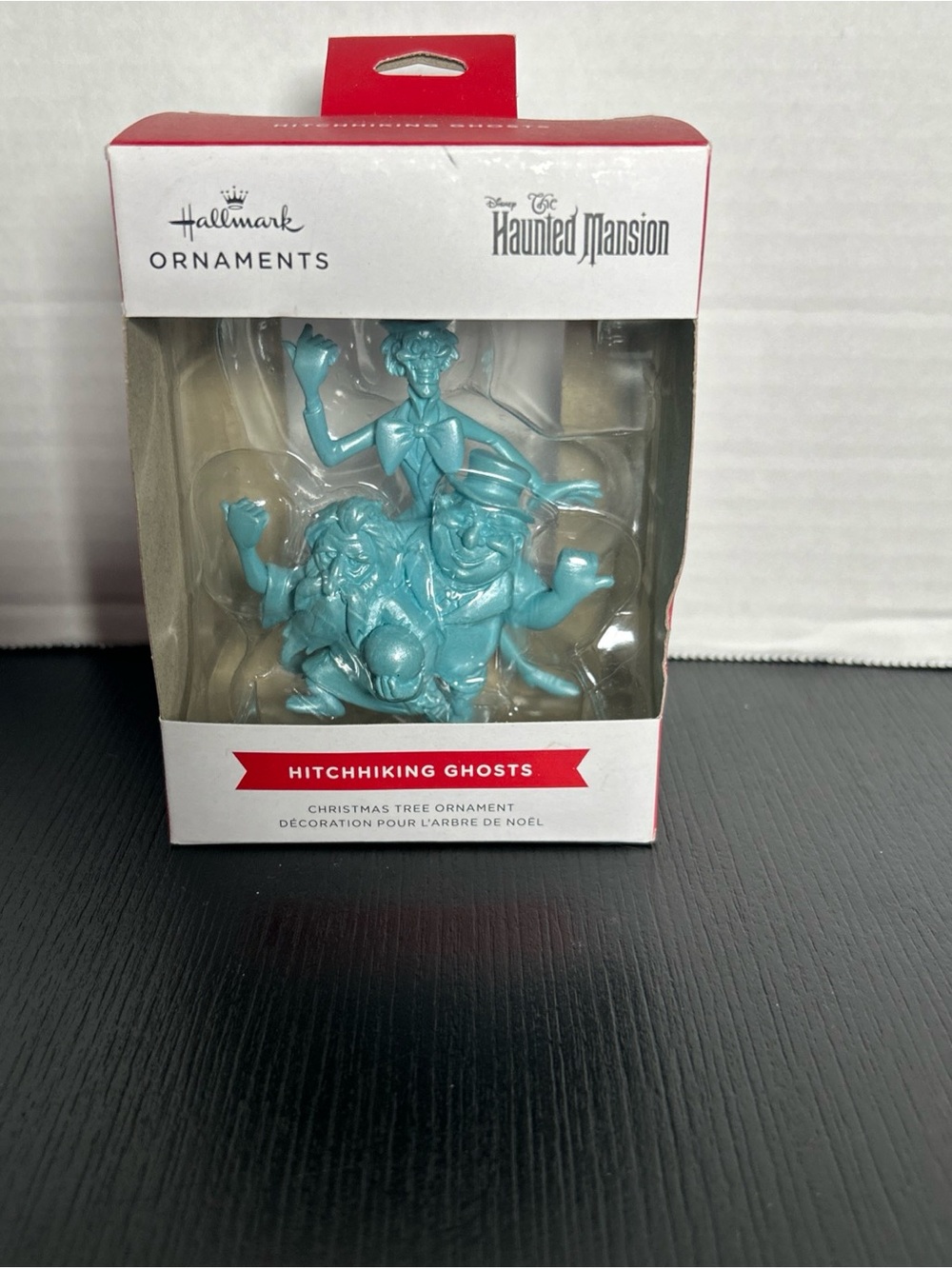 Hallmark Haunted Mansion Hitchhiking Ghosts Ornament - Teal Blue